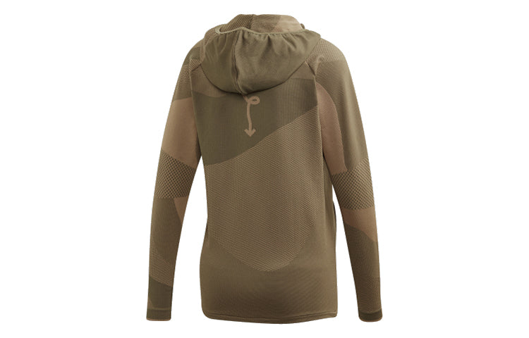 (WMNS) adidas x WOOD WOOD Crossover Casual Sports Hooded Jacket Gray Green FL2844