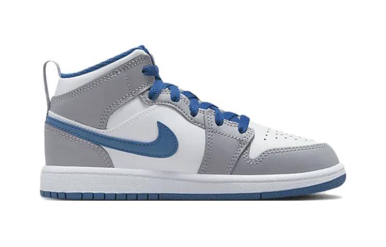 (PS) Air Jordan 1 Mid 'Cement True Blue' DQ8424-014