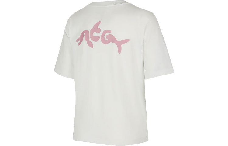 (WMNS) Nike ACG Dolphin Printing Sports Round Neck Short Sleeve White DH4048-121