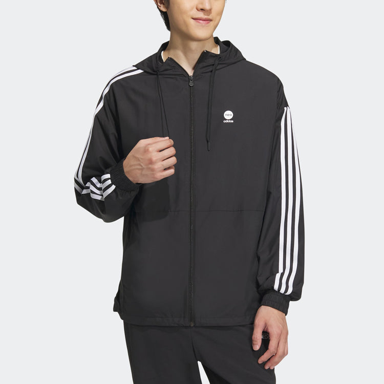 adidas neo Essentials Windbreaker Jacket 'Black' IA4962