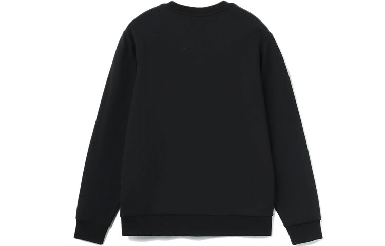 Li-Ning Gym Series Alphabet Embossing Round Neck Pullover 'Black' AWDR671-1