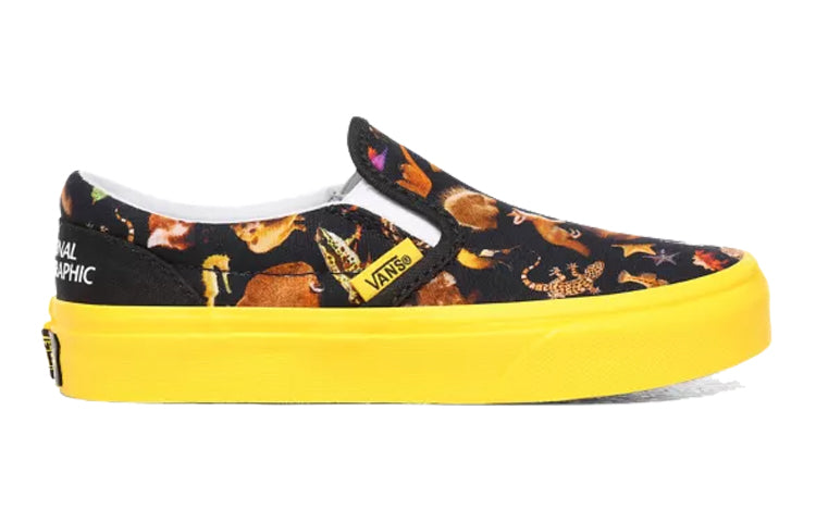 Vans x National Geographic Classic Slip-on Kids Black VN0A4BUTWK6