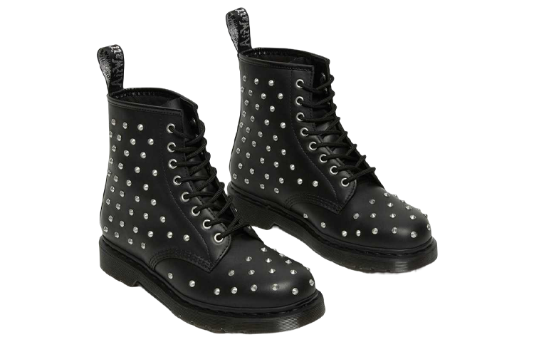 Dr. Martens 1460 Stud Wanama Leather Lace Up Boots 'Black' 27040001