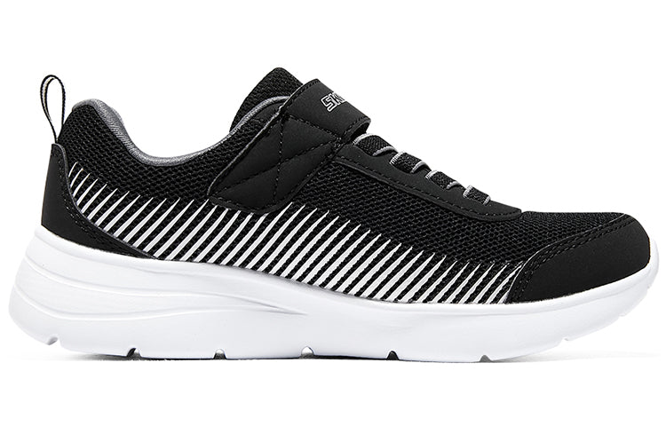 (GS) Skechers Microspec Gorza Shoes 'Black White' 415016L-BKGY