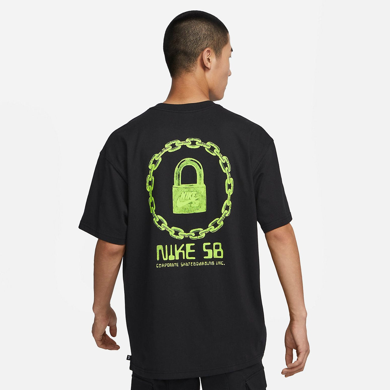 Nike SB On Lock Skateboarding T-Shirt 'Black' FJ1140-010