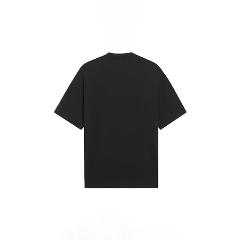 Li-Ning Classic Logo T-shirt 'Black White' AHSSA51-1