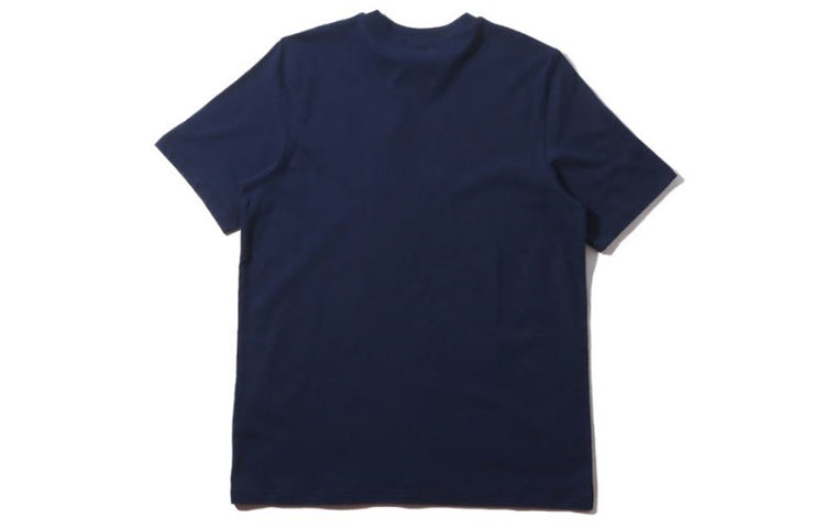 Men's adidas originals Trefoil Tee Colleage Alphabet Printing Breathable Short Sleeve Blue ED4715