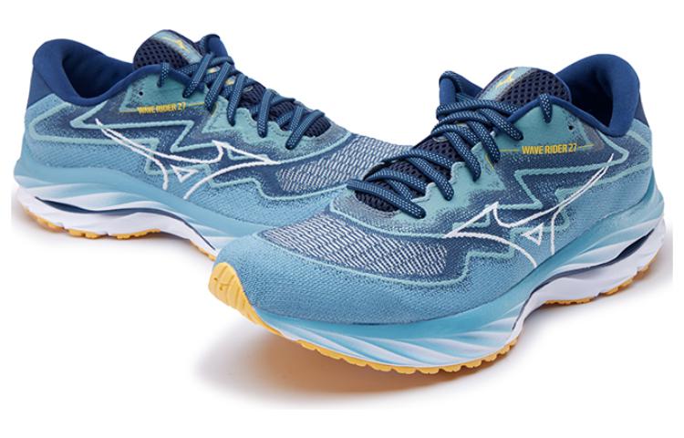 Mizuno Wave Rider 27 Shock Absorbing Bounce LowTop 'Blue' J1GC237504