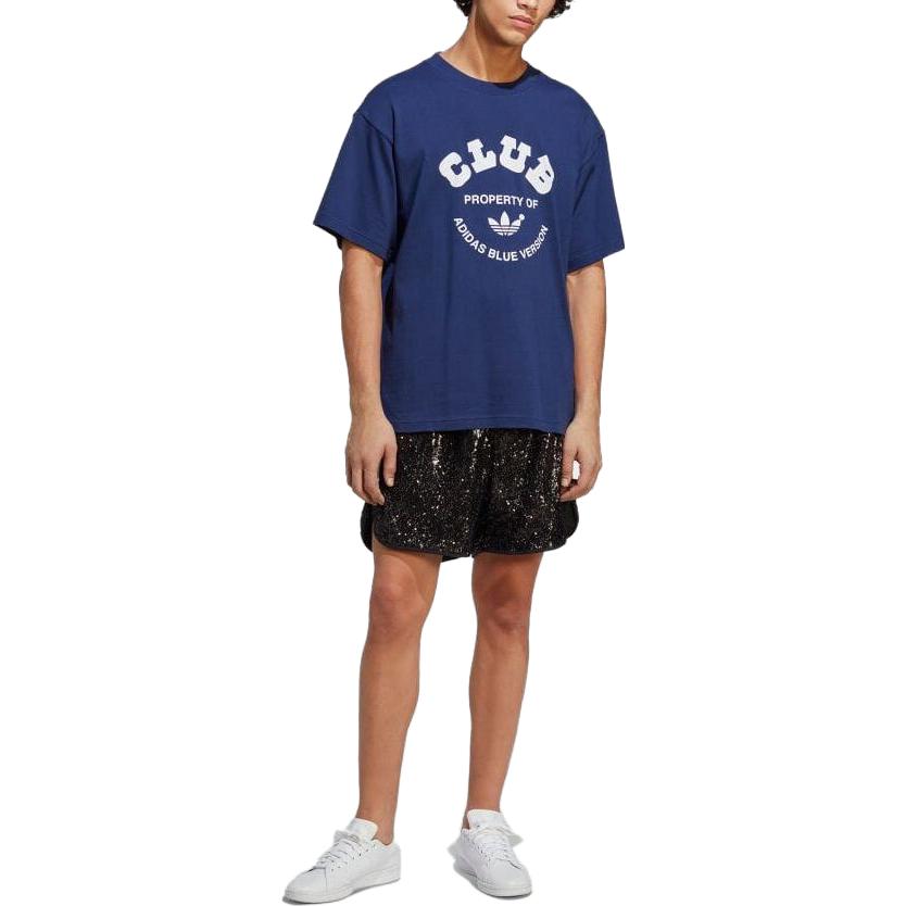 adidas Blue Version Club T-Shirt 'Blue White' IA2459