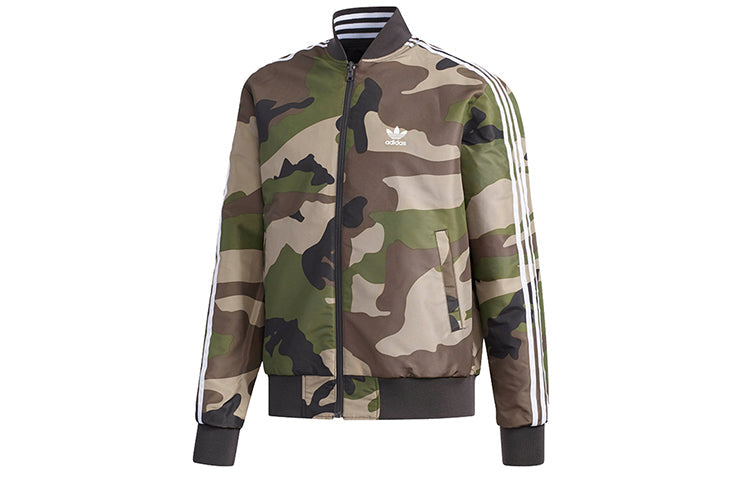 adidas originals REV Jacket Camouflage reversible Sports Black DX4219