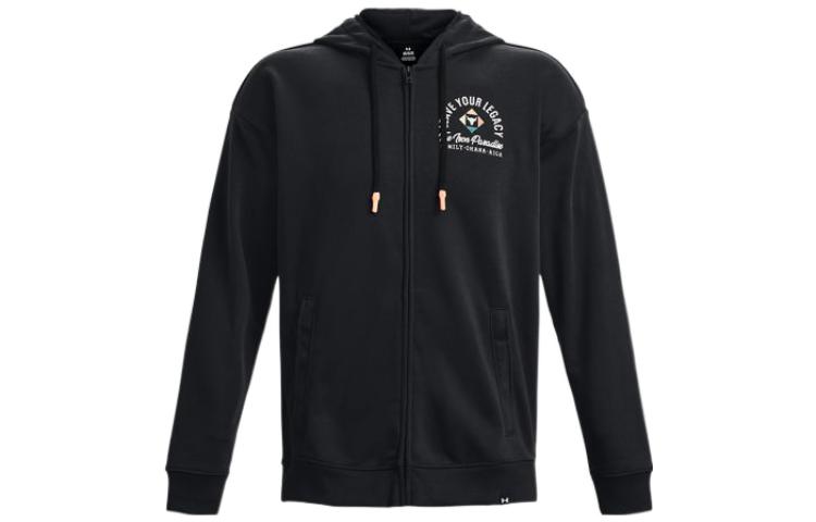 Under Armour Project Rock Heavyweight Terry Full-Zip Hoodie 'Black' 1377436-001