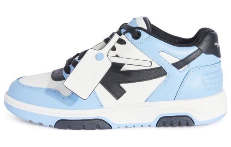 Off-White Out Of Office Low-Top Leather Sneaker 'Blue Black White' OMIA189F23LEA0084010
