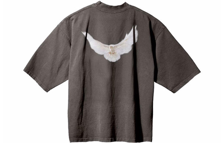 YEEZY Gap x Balenciaga Dove 3/4 Sleeve T-shirt 'Grey' YEEZY-SS22-022