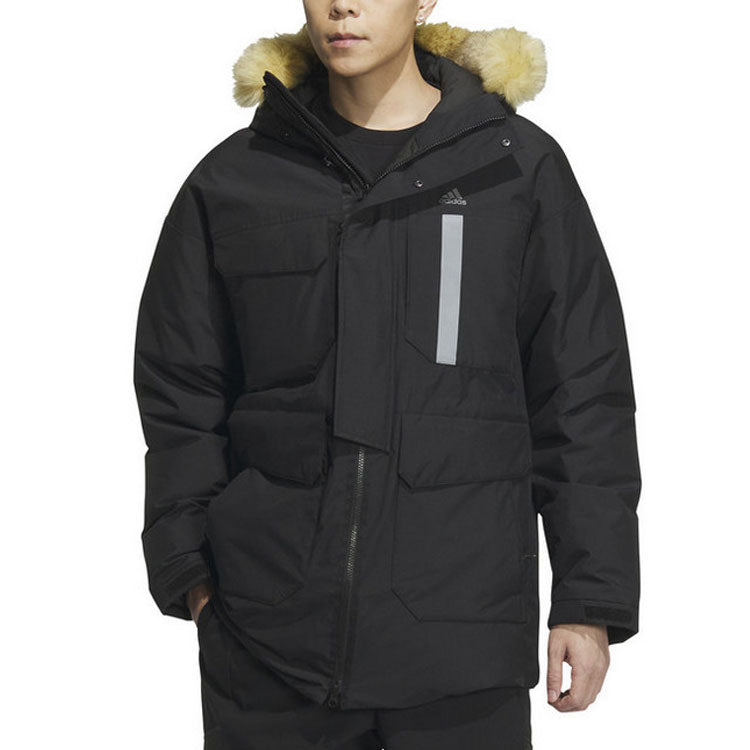 adidas Furry Down Parka 'Black' IS0366
