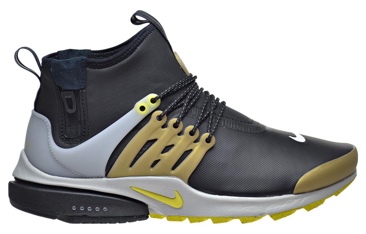 Nike Air Presto Mid Utility 'Black Yellow Streak' 859524-002