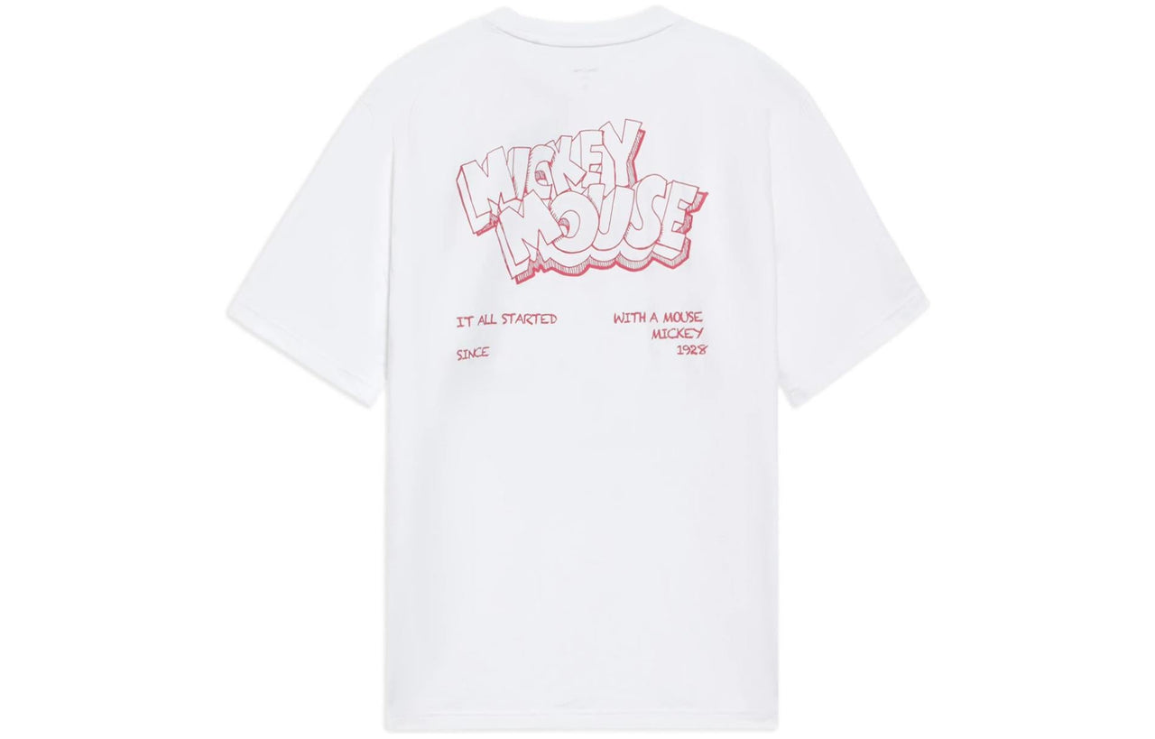 Li-Ning x Disney Mickey Mouse Graphic T-shirt 'White' AHSS947-3