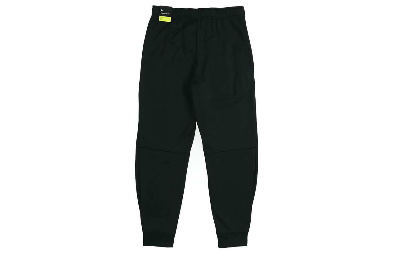 Nike Therma Tapered Swoosh Fleece Lined Sports Training Long Pants Black 932258-010
