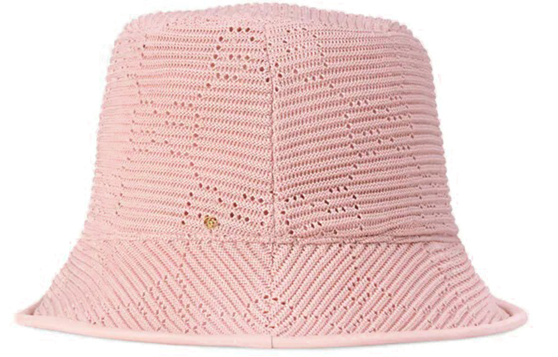 Gucci GG Cable Knit Fedora Hat 'Pink' 656573-3HAC2-5972