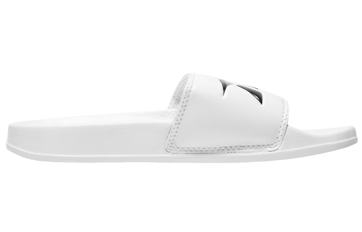 Reebok Classic Slide Soft Sole Cozy Flat Heel Sports Slippers White Black CN0213
