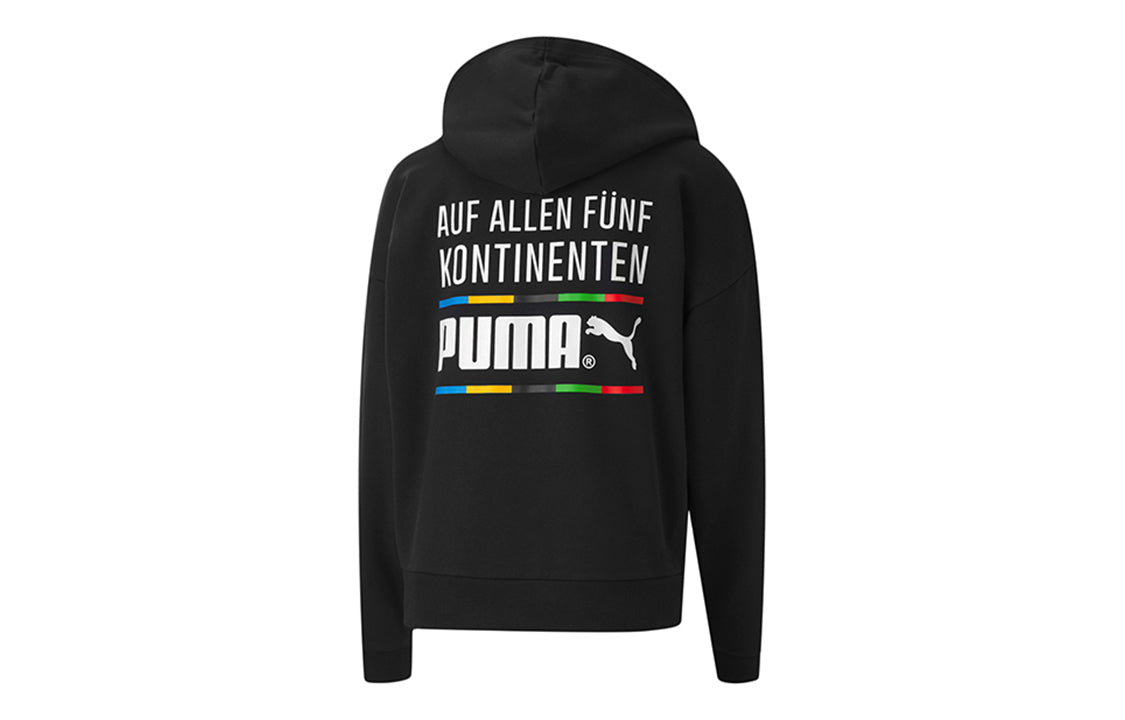 (WMNS) PUMA Tailored For Sport Hoodie 'Black White' 599056-51