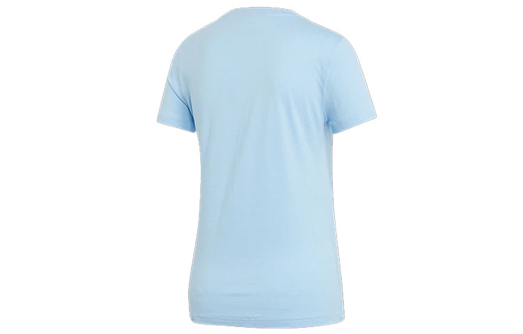 (WMNS) adidas Sports Stylish Short Sleeve Light Blue EI0695
