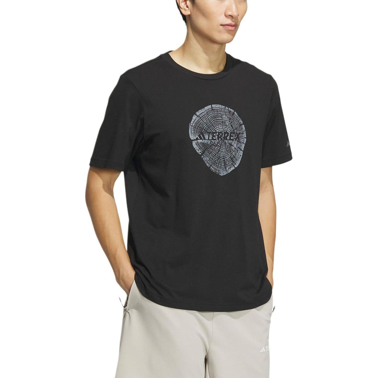 adidas Big Logo T-shirt Asia Sizing 'Black' IS0298