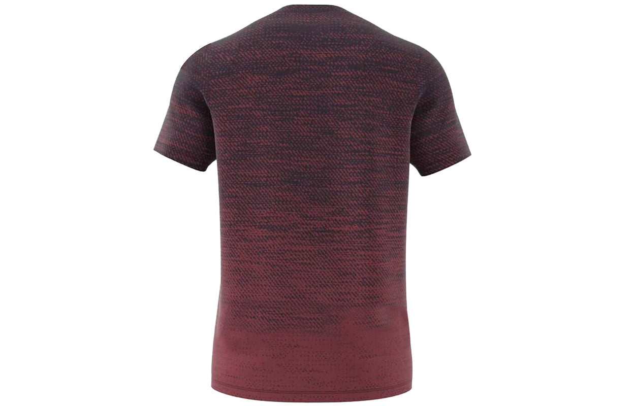 adidas Gradient Tee Sports Round Neck Short Sleeve Red GC8411