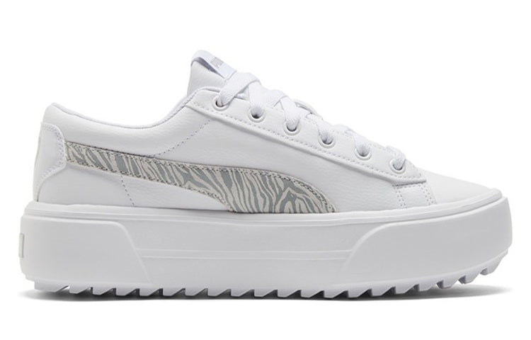 (WMNS) PUMA Kaia Platform Casual Skateboarding Shoes White 383915-02