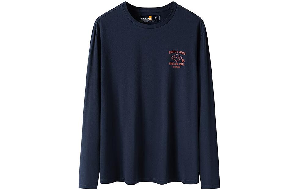Timberland Shoe Logo Long Sleeves T-Shirt 'Navy Pink' A29FC-433