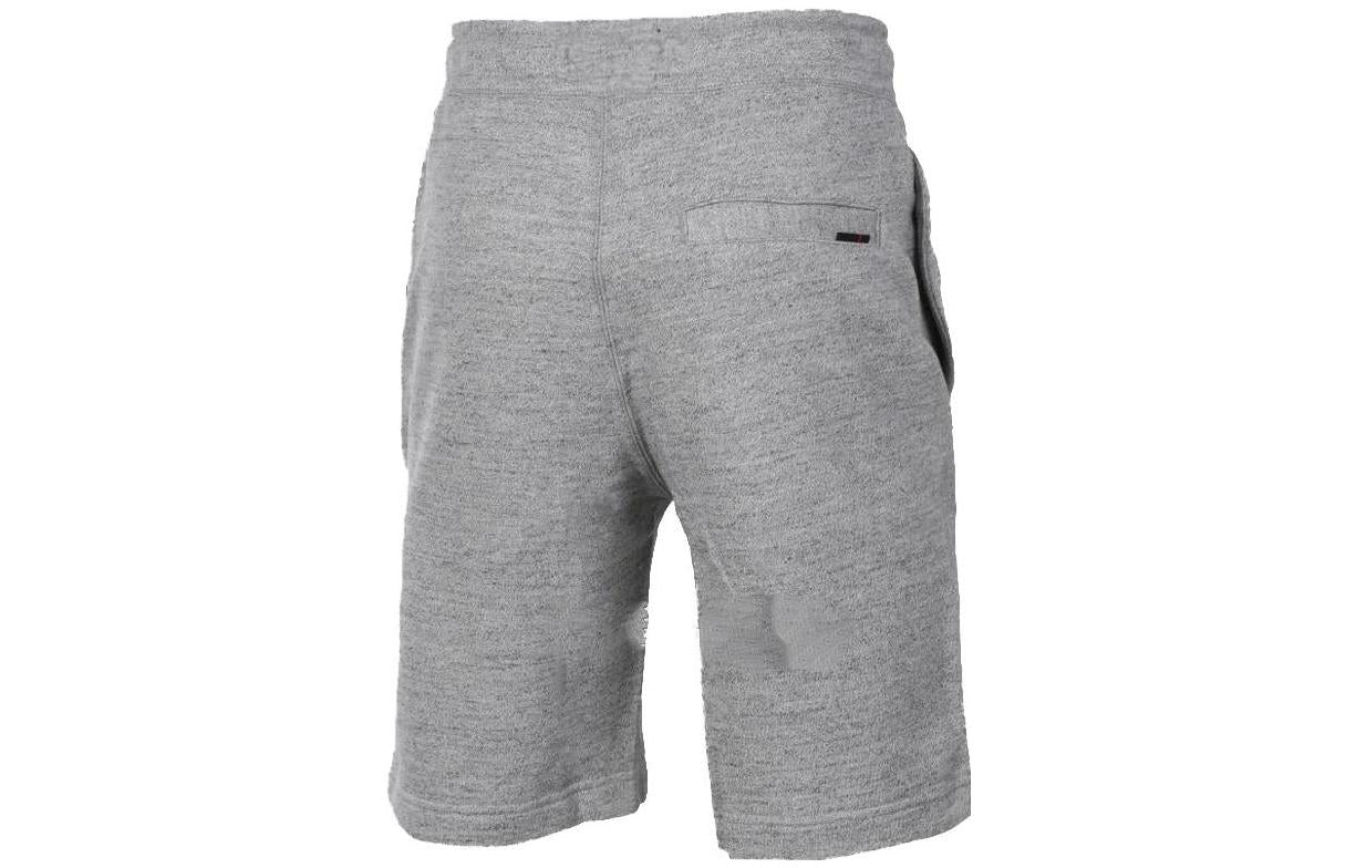 Air Jordan Solid Color Lacing Straight Sports Shorts Gray 884279-010