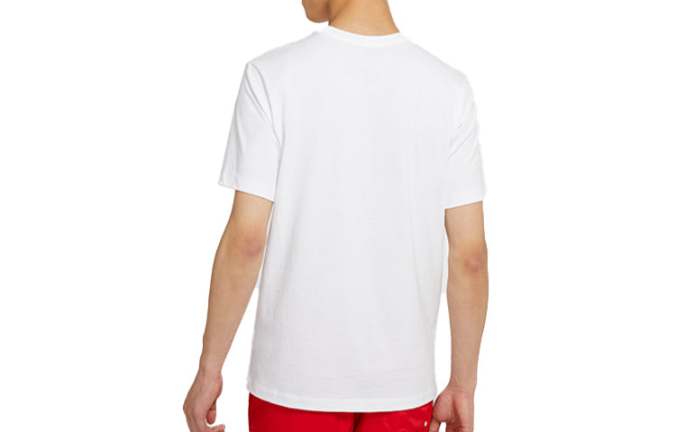 Men's Nike Pattern Printing Short Sleeve White T-Shirt CK9514-100