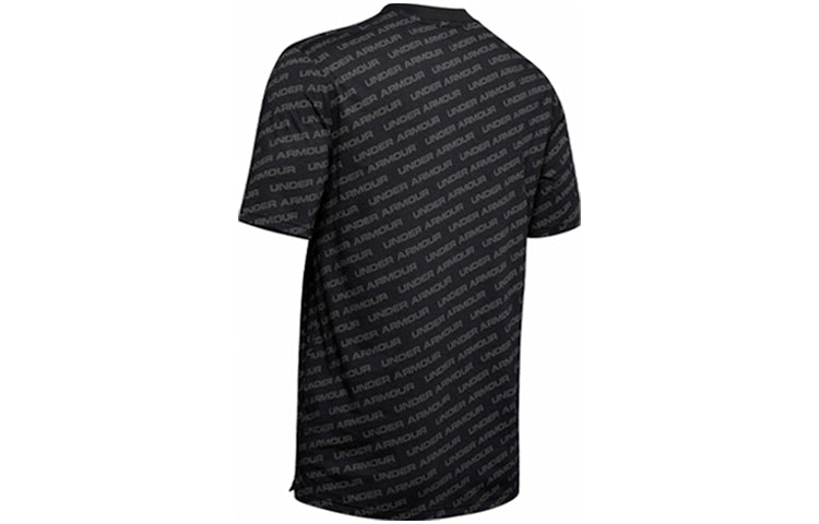 Men's Under Armour UA Unstoppable Wordmark Short Sleeve Black T-Shirt 1345563-001