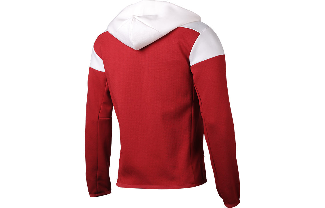 adidas Afc Zne 20-21 Season Arsenal Hooded Jacket Red White GN4760