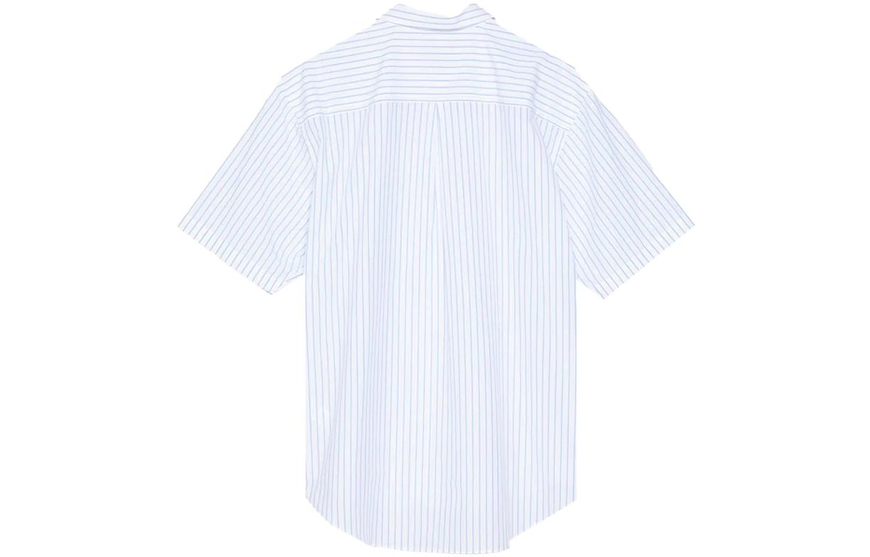 Stussy Boxy Striped S/S Shirt 'White' 1110231