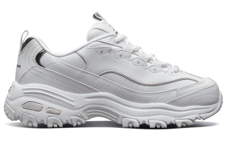 (WMNS) Skechers D'Lites GS White/Black 11931-WBK