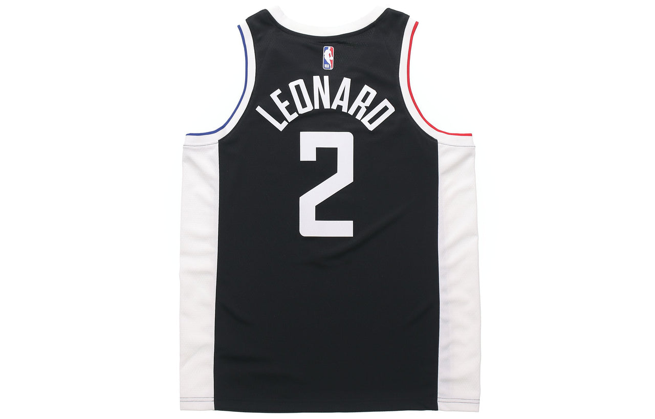 Nike NBA Sports Quick Dry Basketball Jersey/Vest SW Fan Edition Los Angeles Clippers Leonard 2 Black CN1735-017
