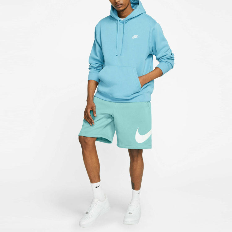 Men's Nike Logo Drawstring Athleisure Casual Sports Shorts Blue BV2721-382