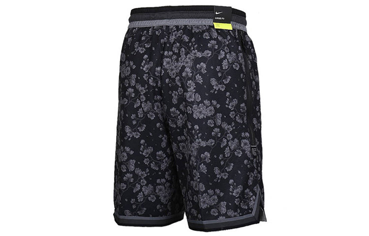 Nike Dry City Flowers Basketball Sports Shorts Black BV9444-010