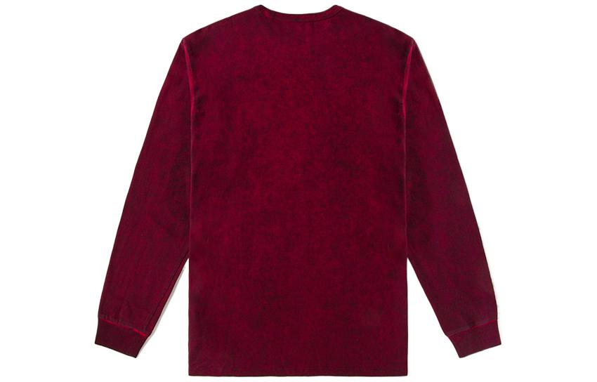 Vans Tie-dye Round Neck Long Sleeve T-shirt 'Beugundy' VN0A4S2GCAR