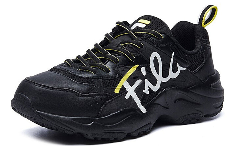 (WMNS) FILA Heritage-FHT 'Black White Yellow' F12W031120FBK