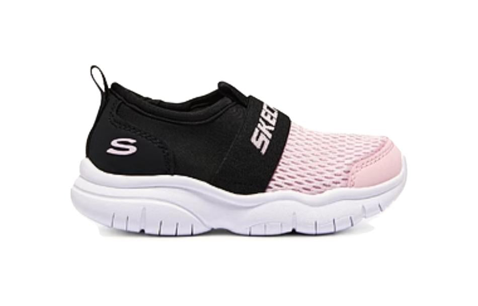 (GS) Skechers Slip-On Comfy Shoes 'Pink Black' 302579N-BKPK