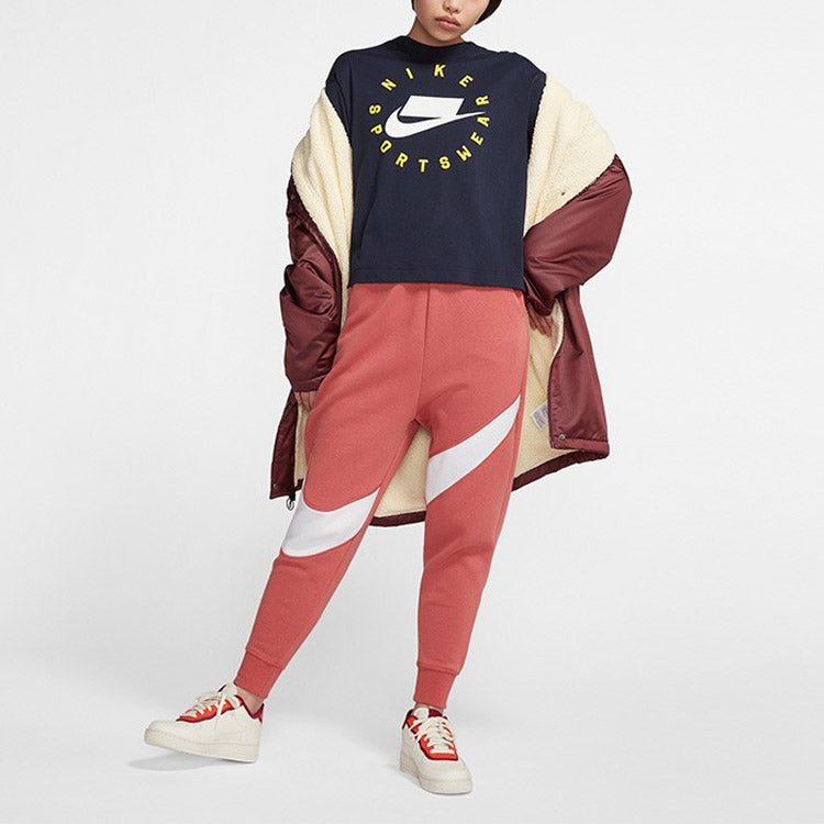 (WMNS) Nike Sportswear Swoosh Logo Sports Trouser Pink BV3938-897