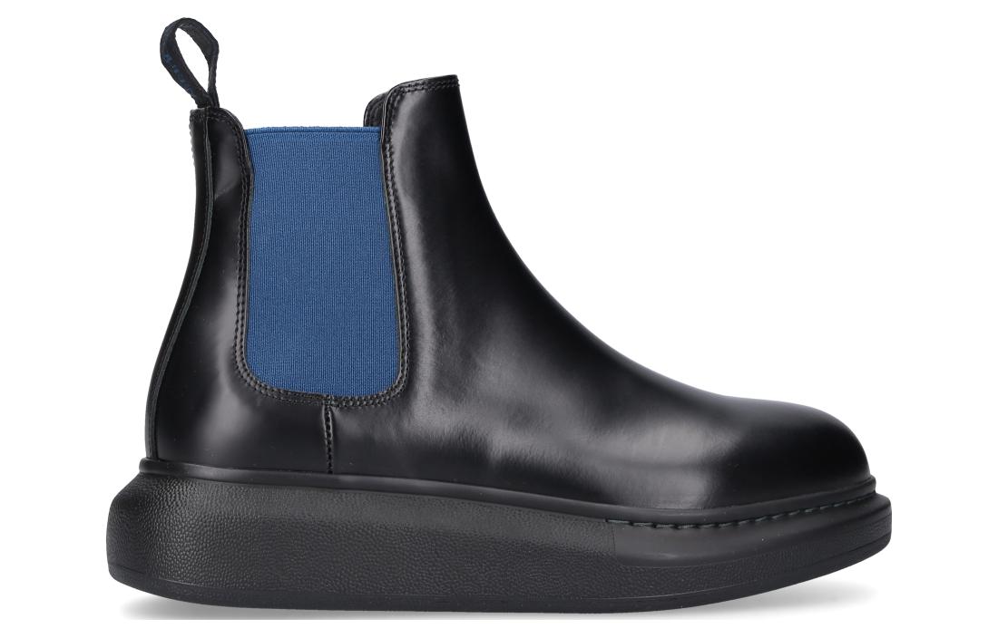 (WMNS) Alexander McQueen Hybrid Chelsea Boot 'Black Blue' 586398WHX561097