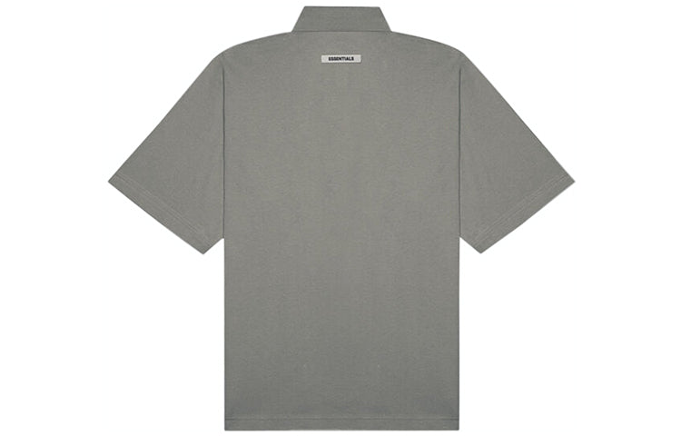 Fear of God Essentials SS20 Logo Polo Shirt 'Charcoal' FOG-SS20-404