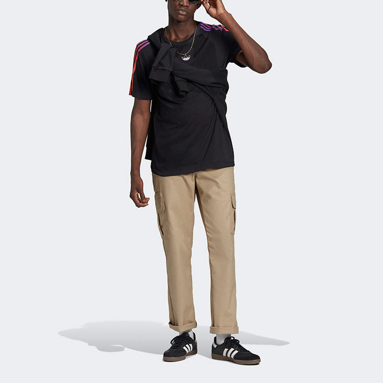 adidas originals Sprt 3 Stripe Tee Men's Black GN2423