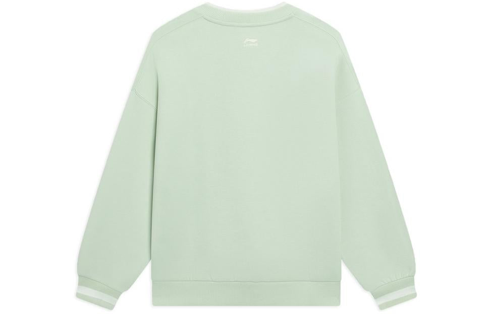 (WMNS) Li-Ning Floral Graphic Sweatshirt 'Light Green' AWDS918-2