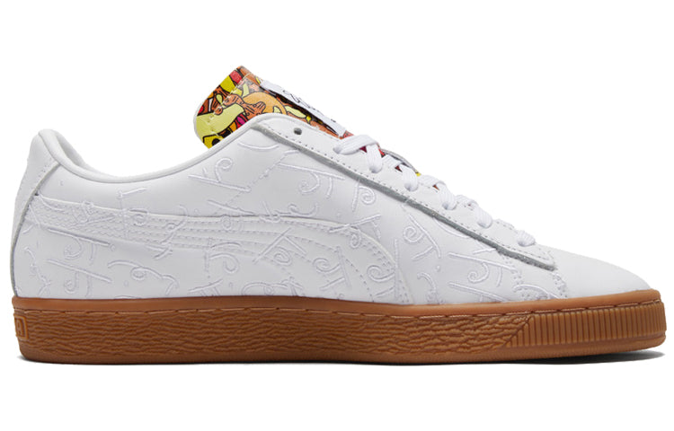 PUMA Romero Britto x Basket 'Embroidered - White Gum' 381095-01