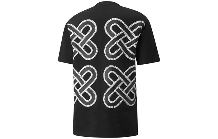 PUMA x PRONOUNCE Crossover Graphic Tee Printing Sports Round Neck Short Sleeve Black 534657-01