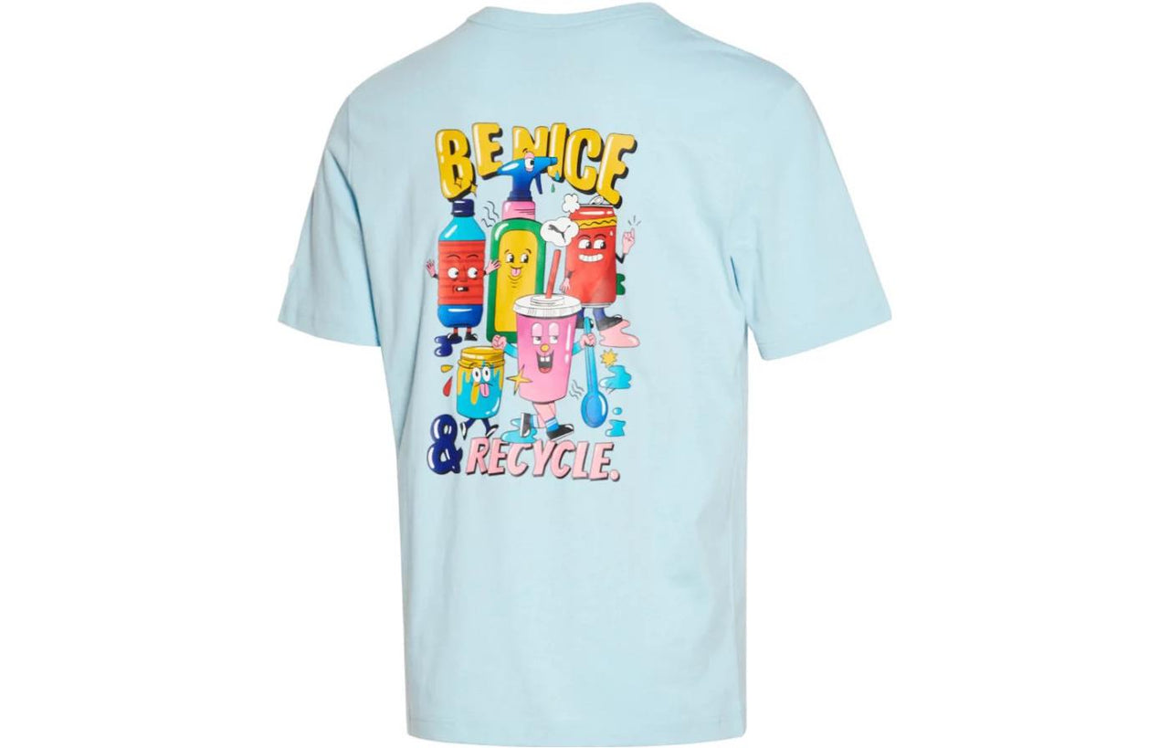 PUMA Printed Casual T-Shirt 'Blue Yellow Pink' 531335-90