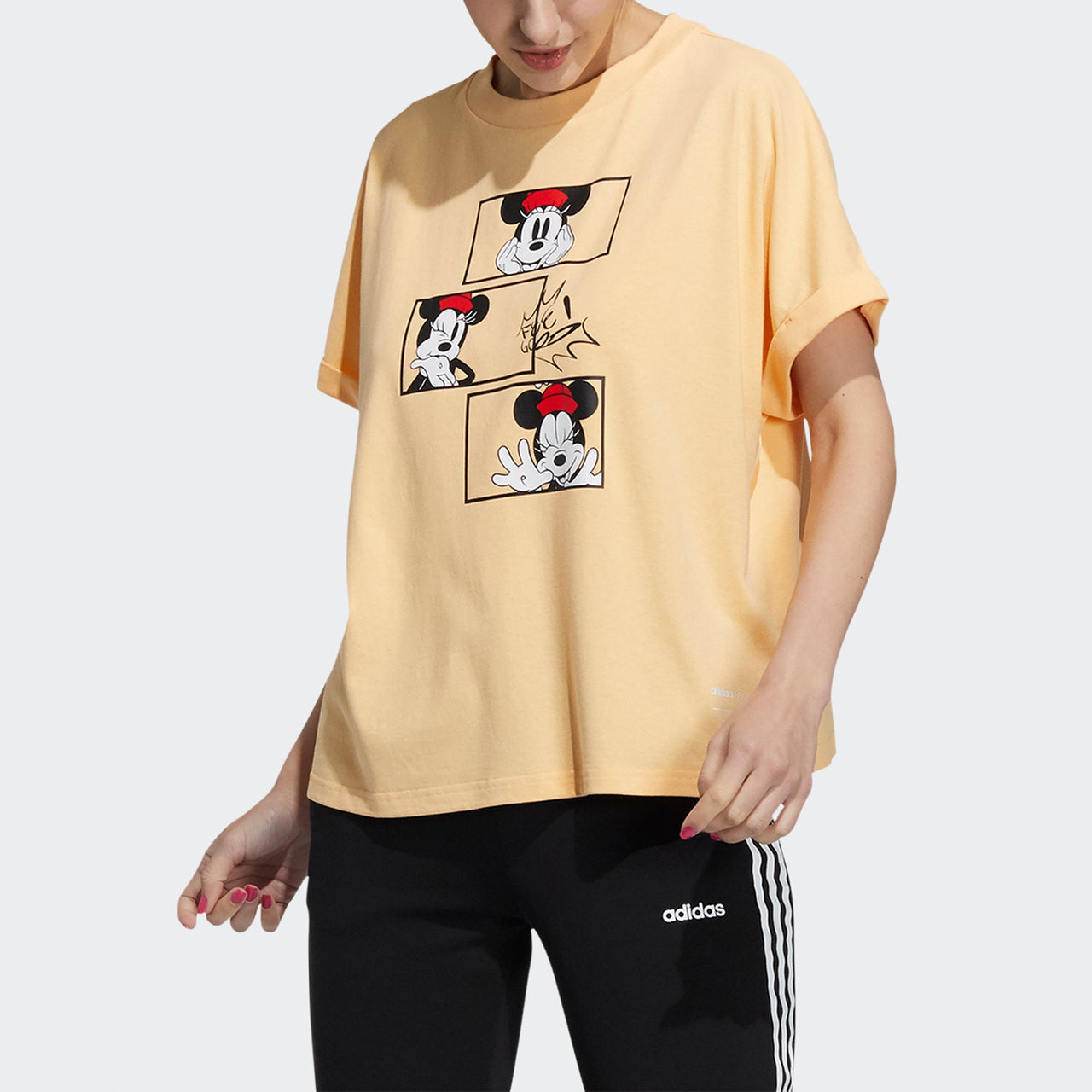 (WMNS) adidas neo x Disney Crossover Mf Tee 1 Cartoon Printing Loose Sports Short Sleeve HF0471